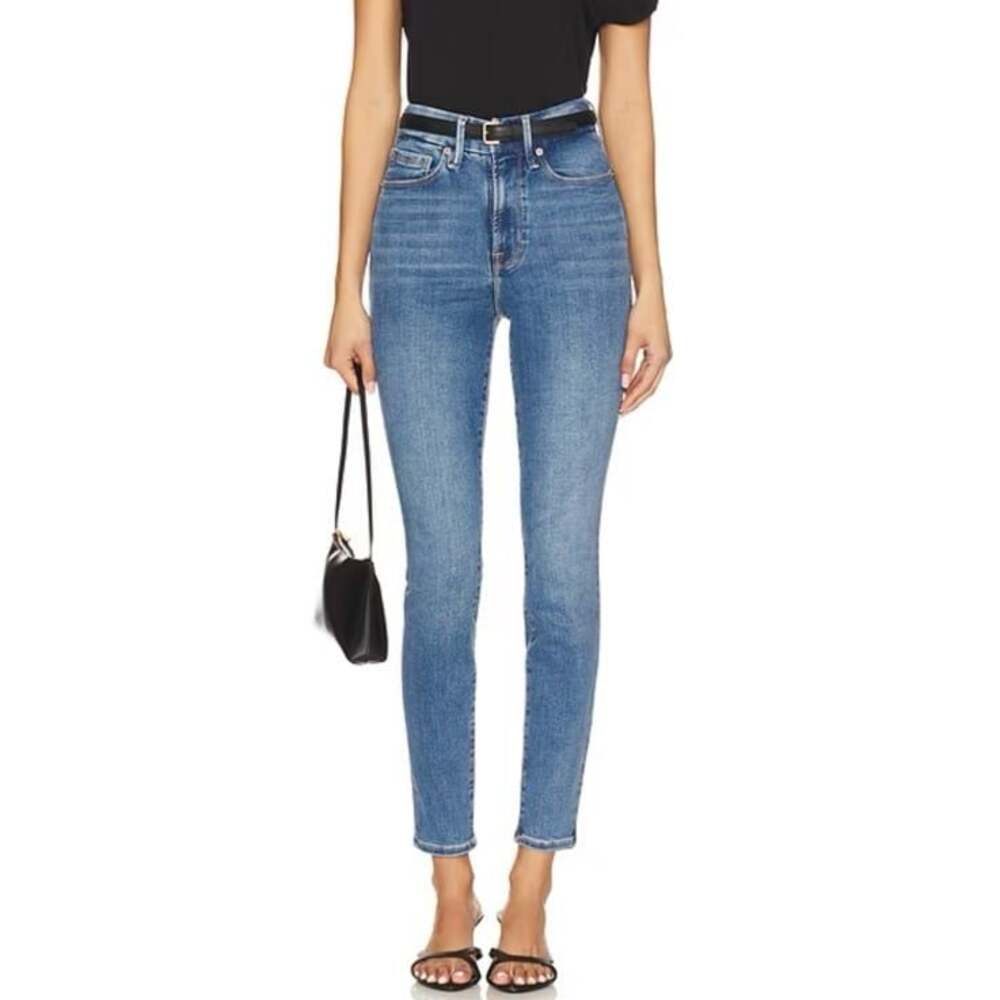 Good American Always Fits Good Legs Skinny Jeans in Denethic Blue